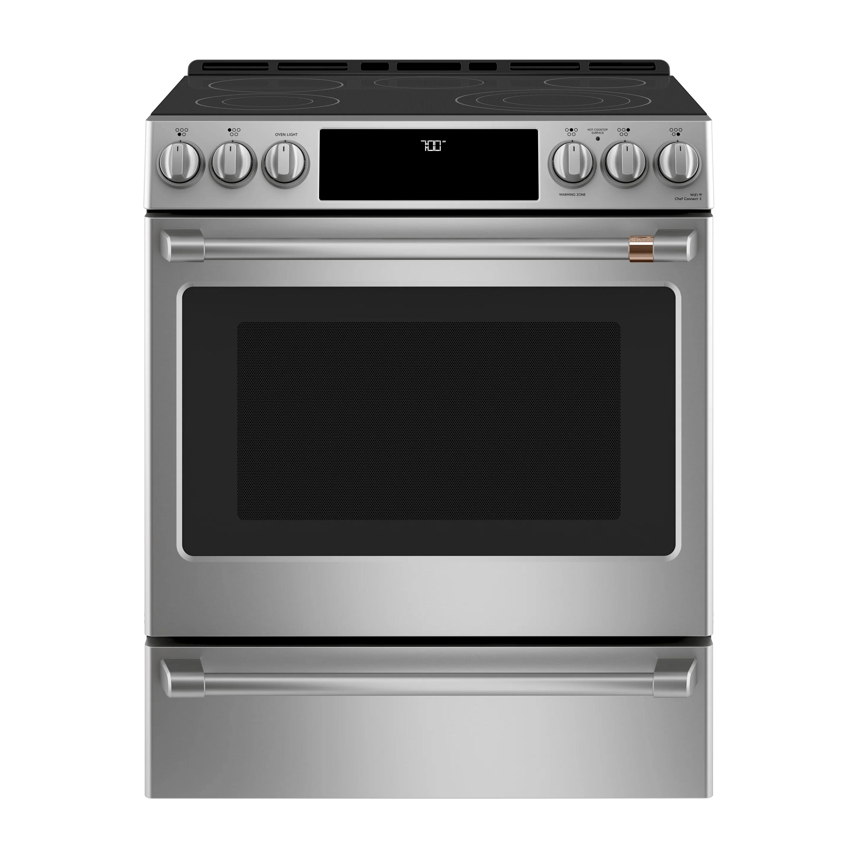 CAFÉ™ 30" Smart Slide-In, Front-Control, Radiant and Convection Range