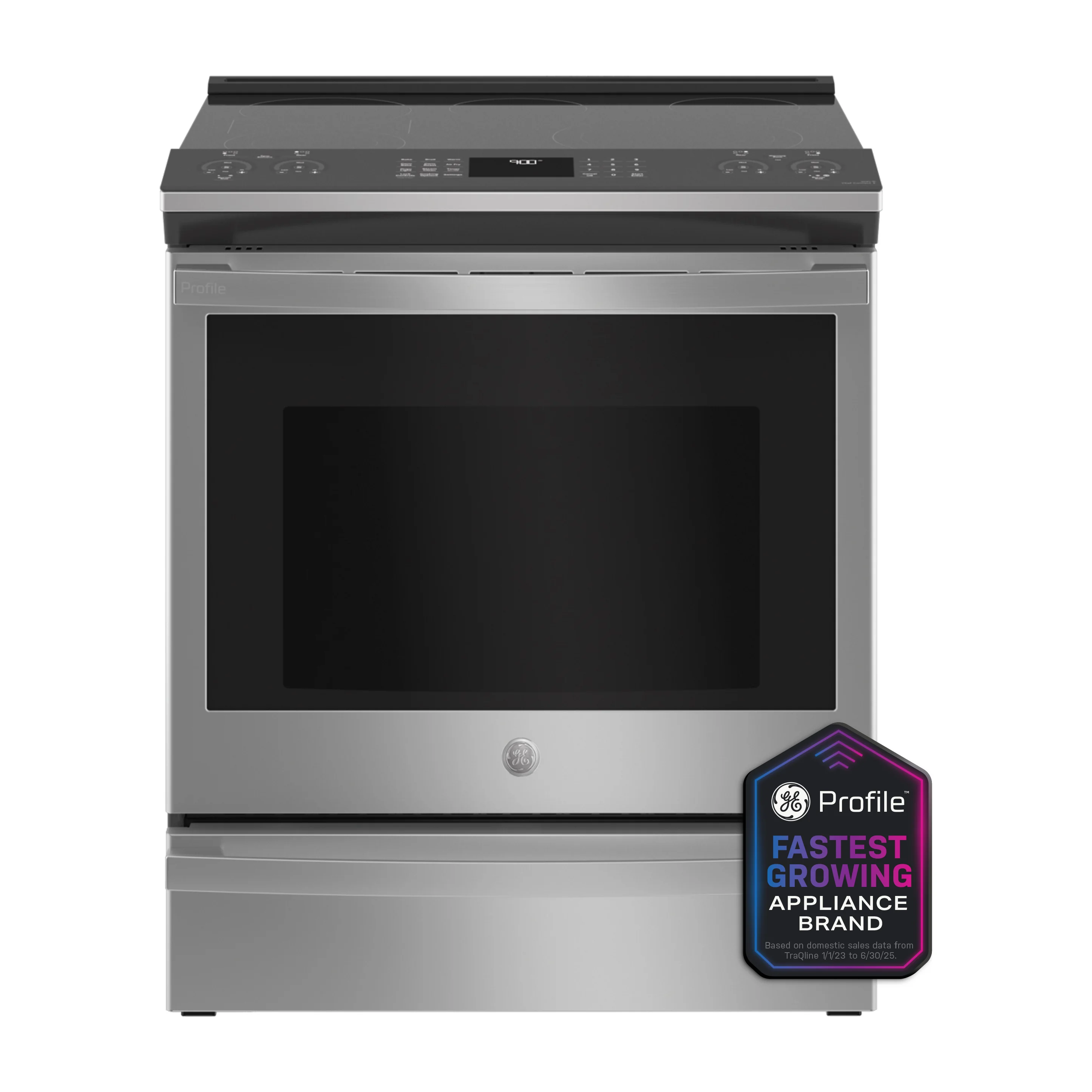 GE Profile™ 30" Smart Slide-In Electric Convection Fingerprint Resistant Range with No Preheat Air Fry