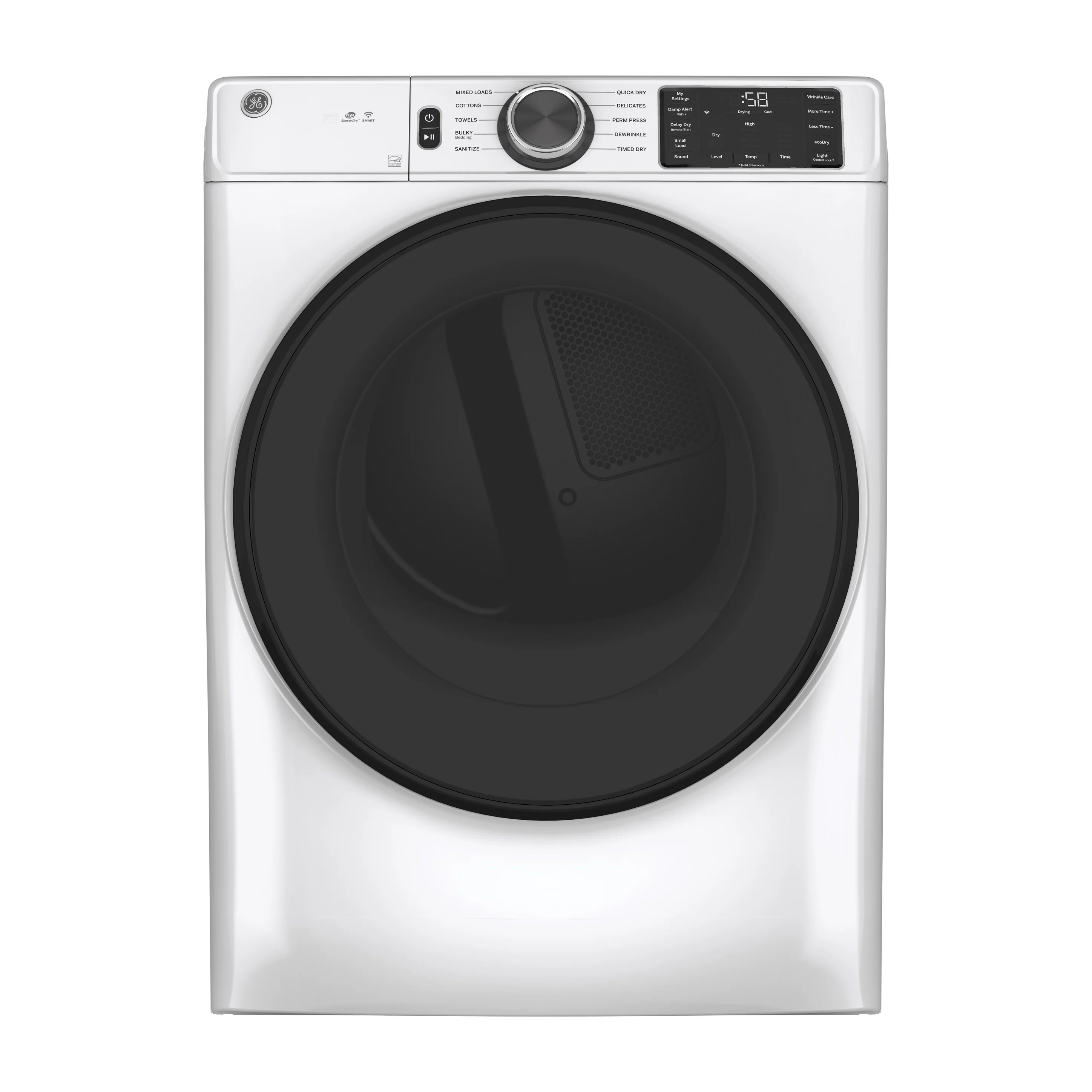 GE® ENERGY STAR® 7.8 cu. ft. Capacity Smart Front Load Electric Dryer with Sanitize Cycle