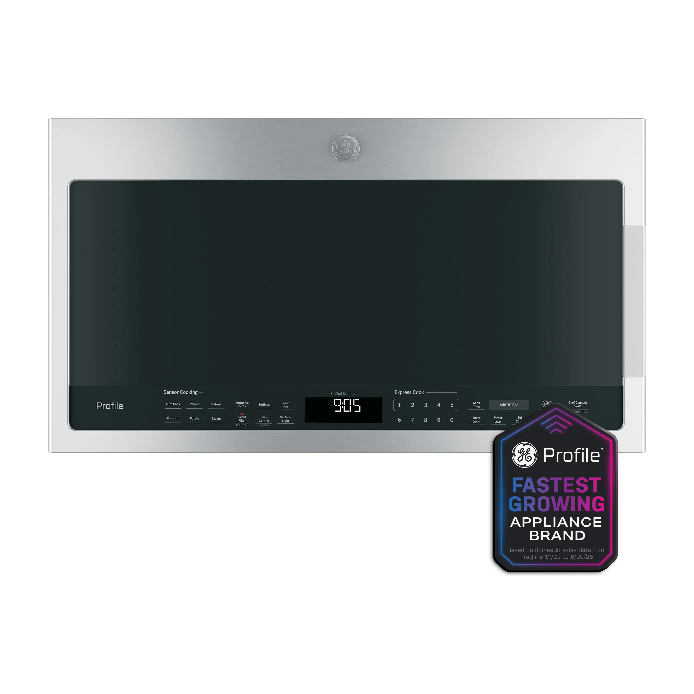 GE Profile™ 2.1 Cu. Ft. Over-the-Range Sensor Microwave Oven