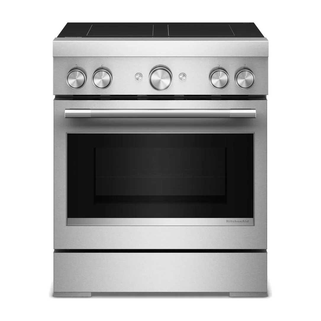 30-Inch 4-Element Induction Freestanding Commercial-Style Range with Air Fry