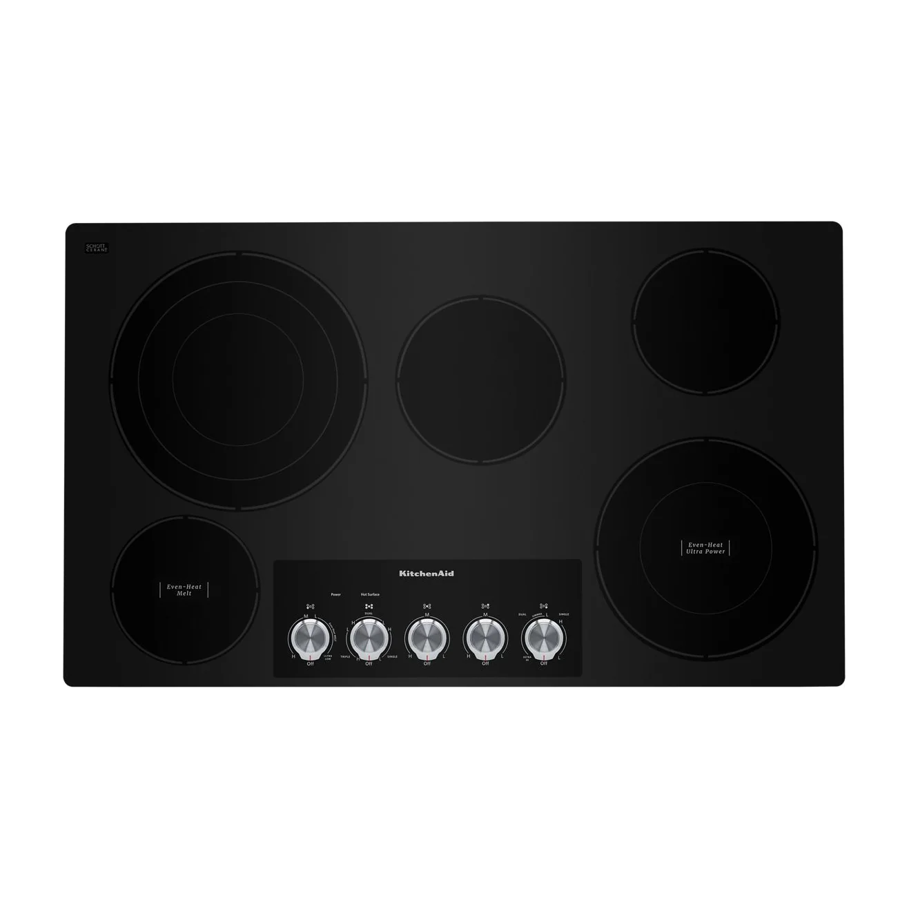 36" Electric Cooktop with 5 Elements and Knob Controls