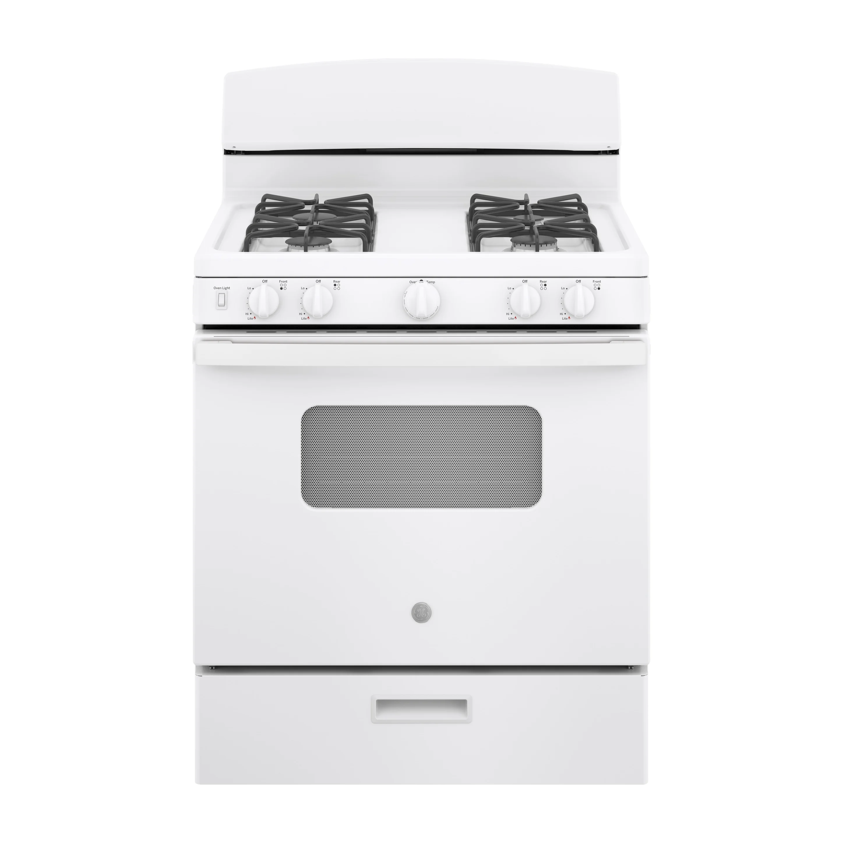 GE® 30" Free-Standing Front Control Gas Range