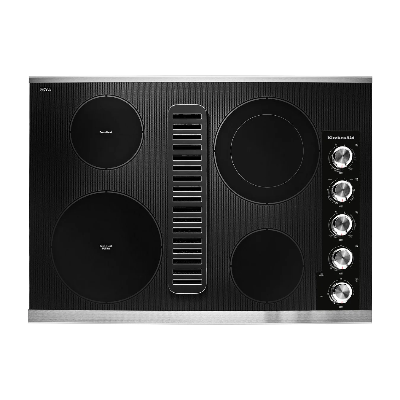 30" Electric Downdraft Cooktop with 4 Elements