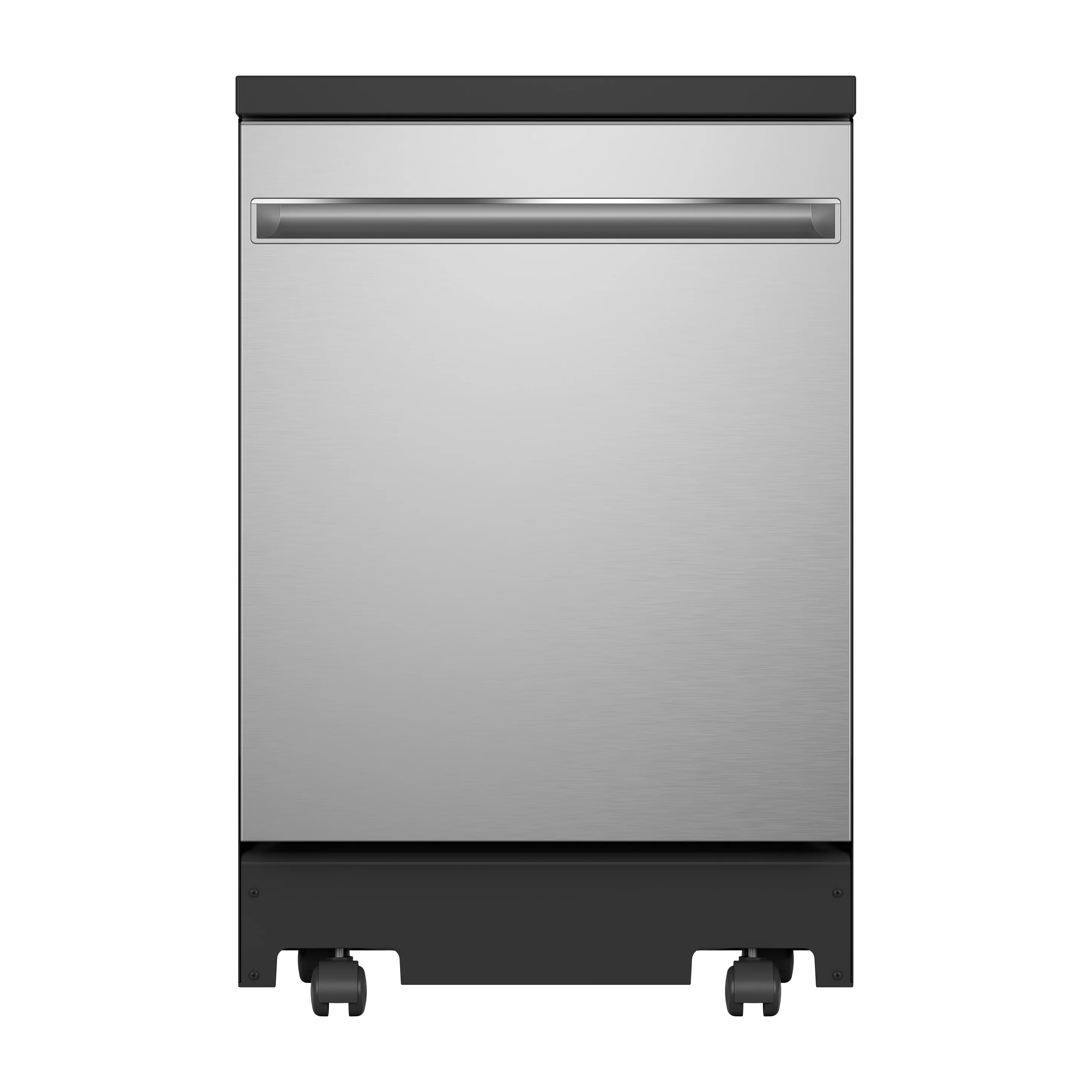 GE® ENERGY STAR® 24" Stainless Steel Interior Portable Dishwasher with Sanitize Cycle