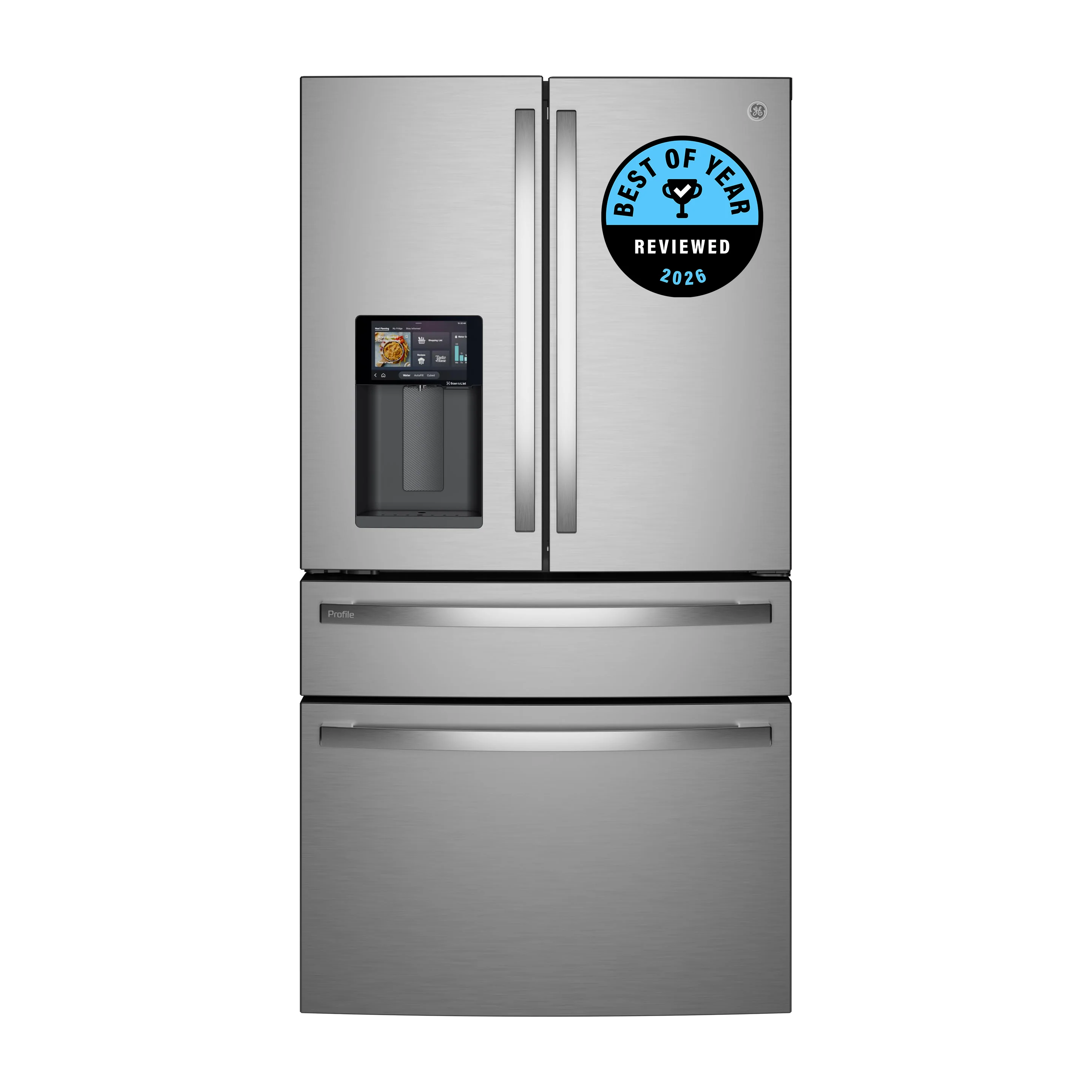 GE Profile™ ENERGY STAR® 27.9 Cu. Ft. Smart 4-Door French-Door Refrigerator with Kitchen Assistant™