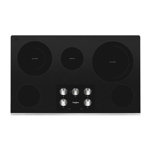 36-inch Electric Ceramic Glass Cooktop with Two Dual Radiant Elements