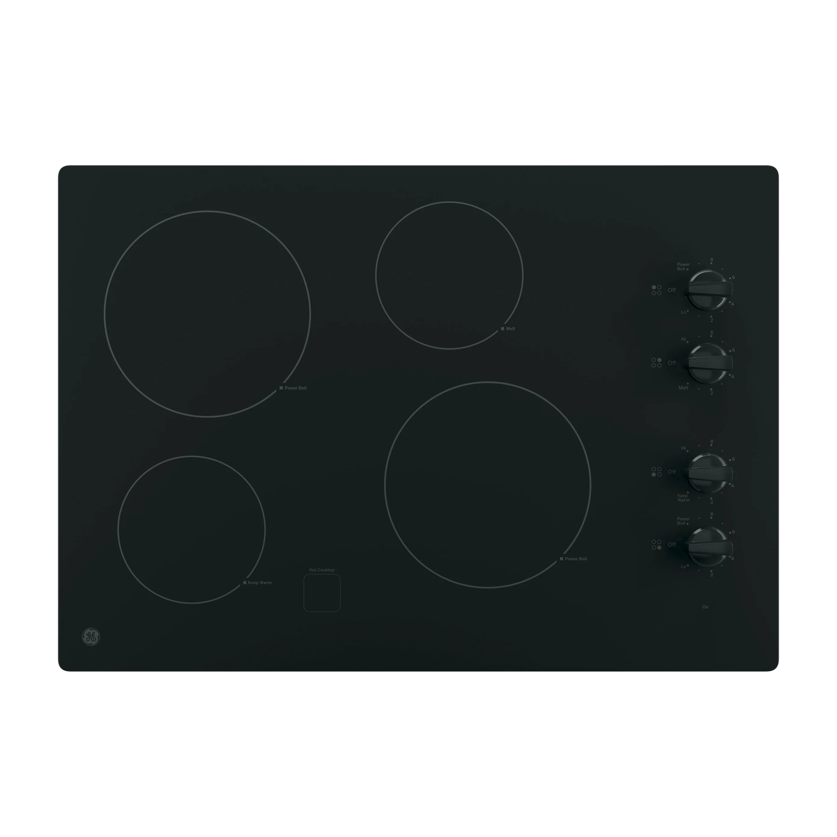 GE® 30" Built-In Knob Control Electric Cooktop