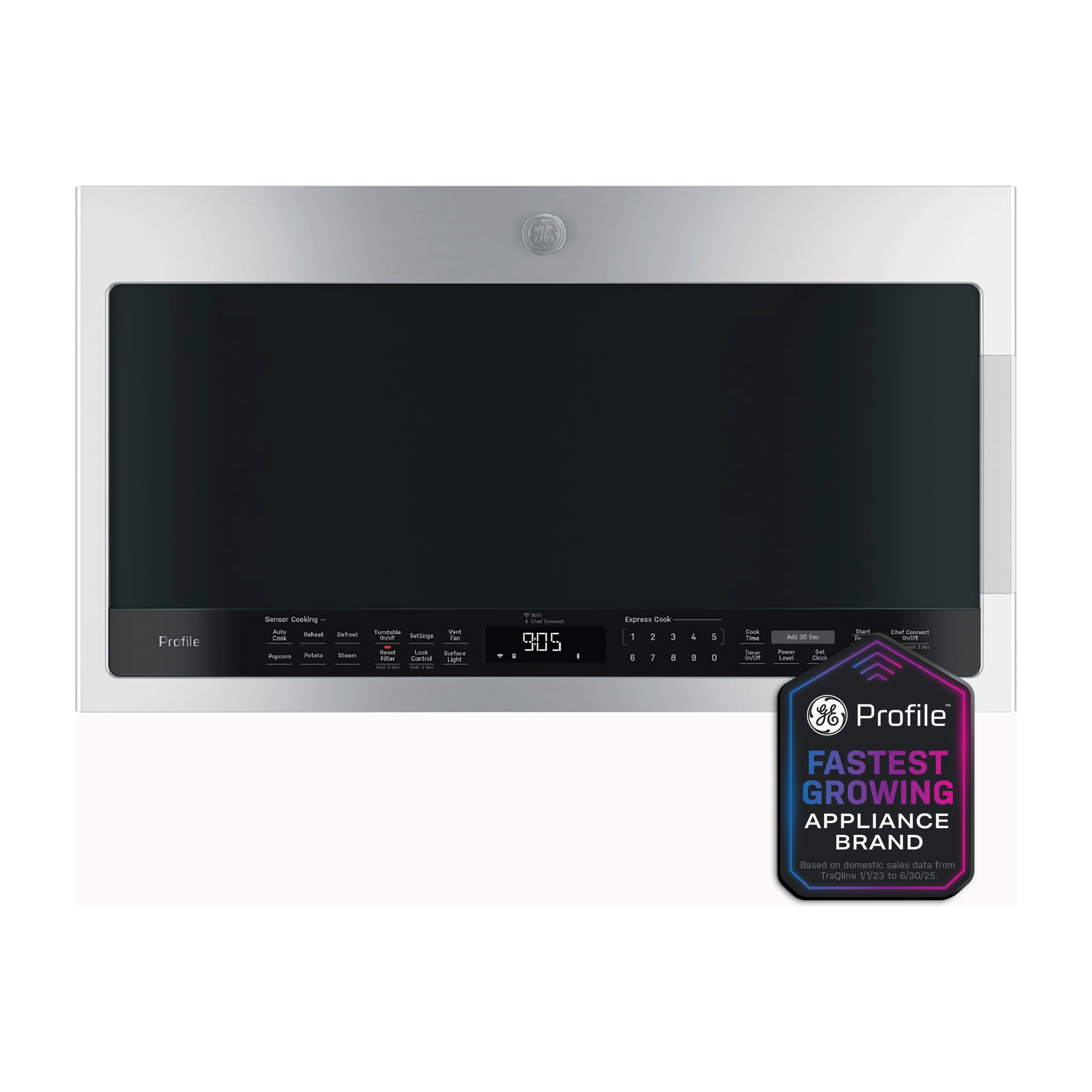 GE Profile™ 2.1 Cu. Ft. Over-the-Range Sensor Microwave Oven