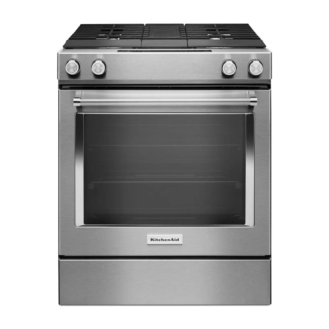 30-Inch 4-Burner Dual Fuel Downdraft Slide-In Range