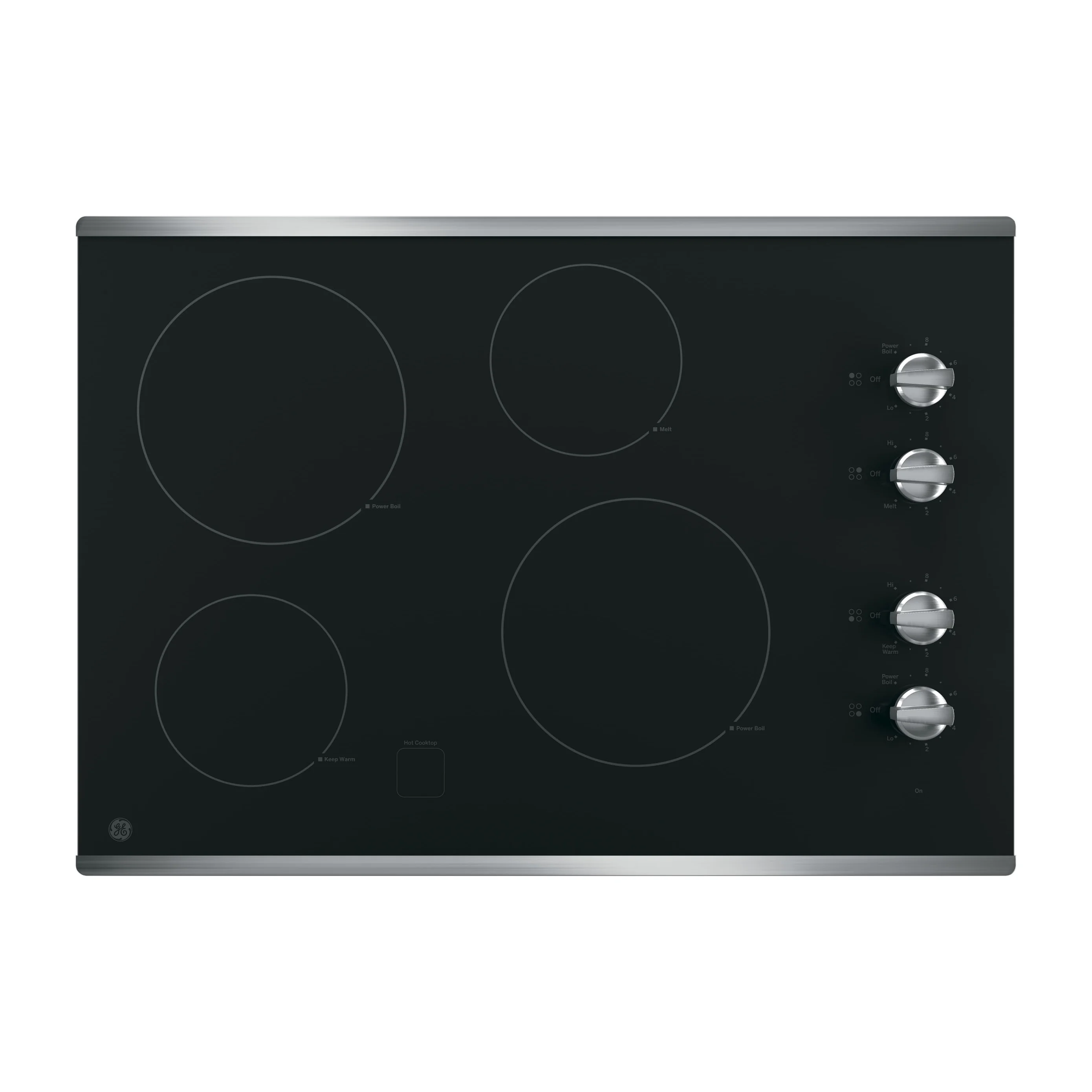 GE® 30" Built-In Knob Control Electric Cooktop