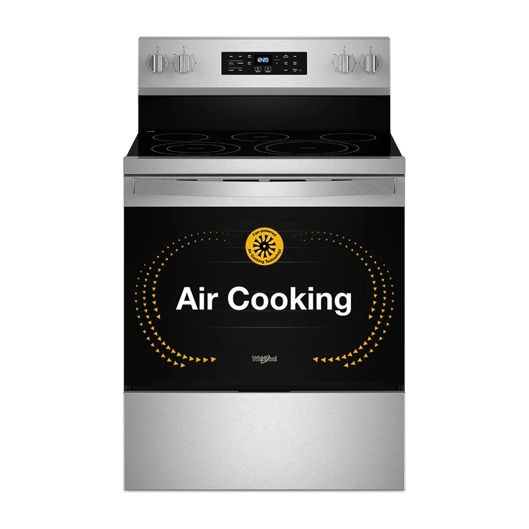 30-inch Energy Star Electric Range with Air Cooking Technology, No Preheat Air Fry and Air Baking and Self Clean