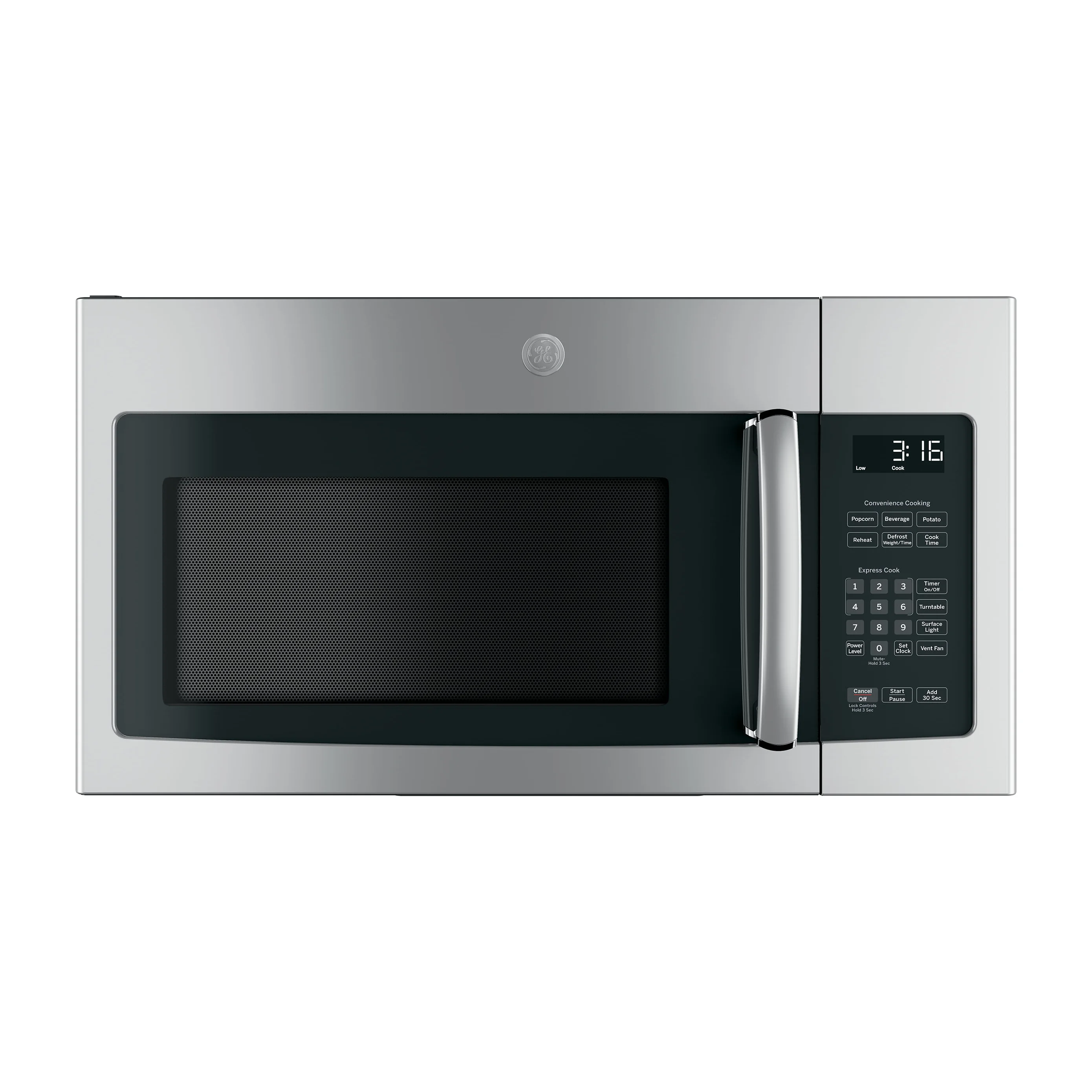 GE® 1.6 Cu. Ft. Over-the-Range Microwave Oven with Recirculating Venting