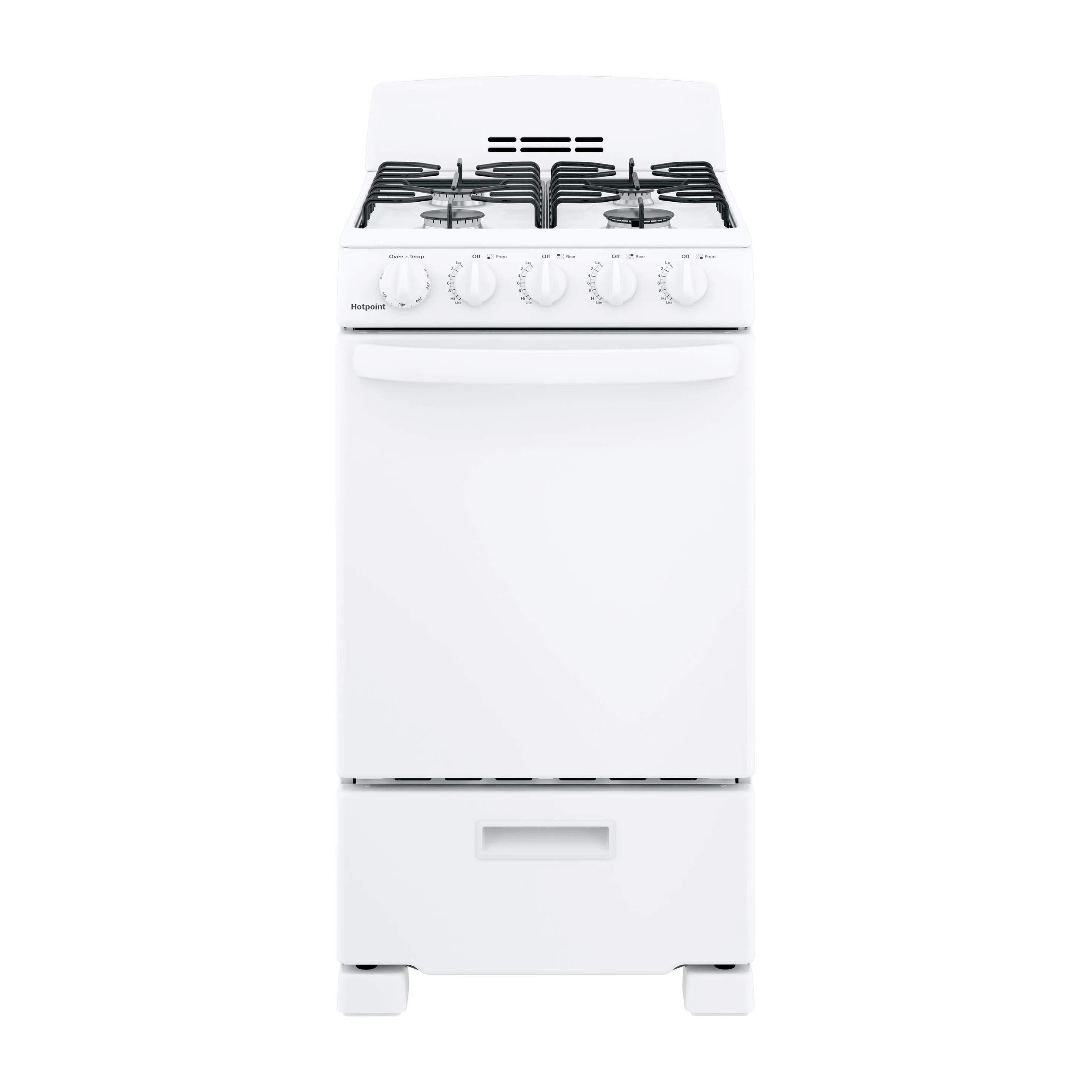 Hotpoint® 20" Front-Control Free-Standing Gas Range with Sealed Burners