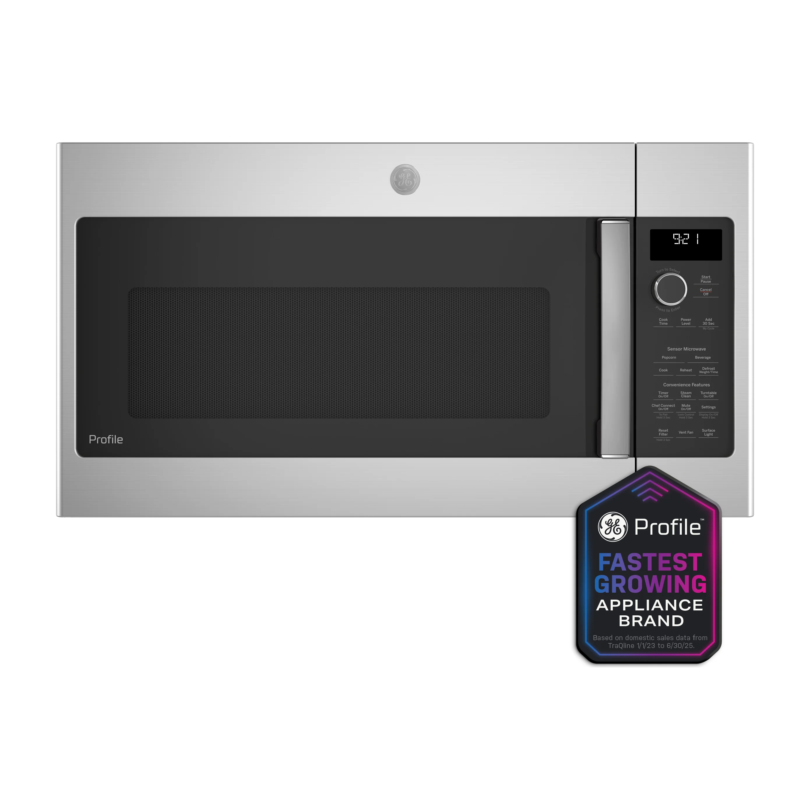 GE Profile™ 2.1 Cu. Ft. Over-the-Range Sensor Microwave Oven