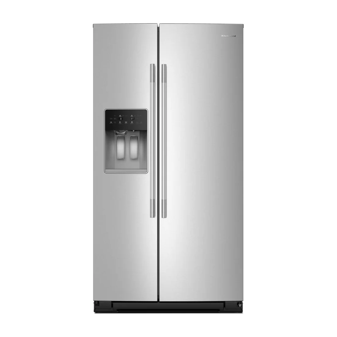 28.7 Cu. Ft. Side-by-Side Refrigerator with Exterior Ice and Water Dispenser and Removable Under-Shelf Wine Rack