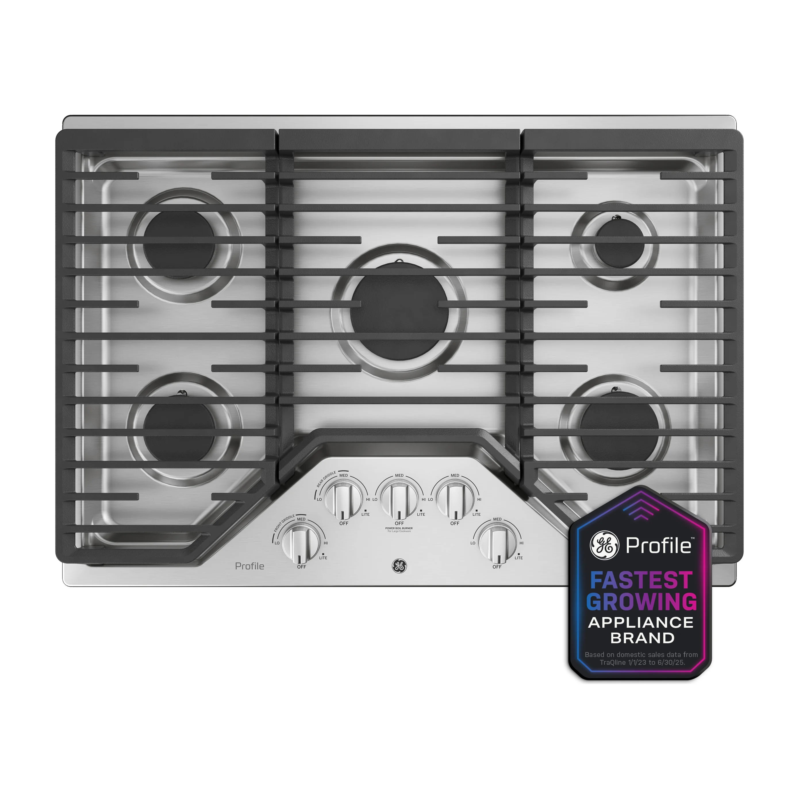 GE Profile™ 30" Built-In Gas Cooktop with 5 Burners