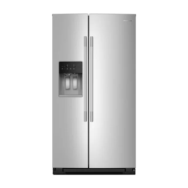 20.8 Cu. Ft. Counter-Depth Side-by-Side Refrigerator with Exterior Ice and Water Dispenser and Removable Under-Shelf Wine Rack