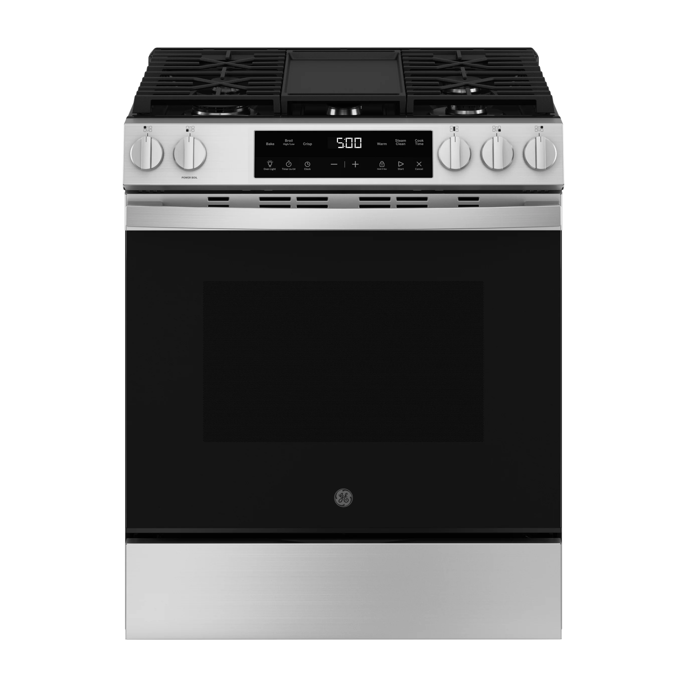 GE® 30" Slide-In Front Control Gas Range with Crisp Mode