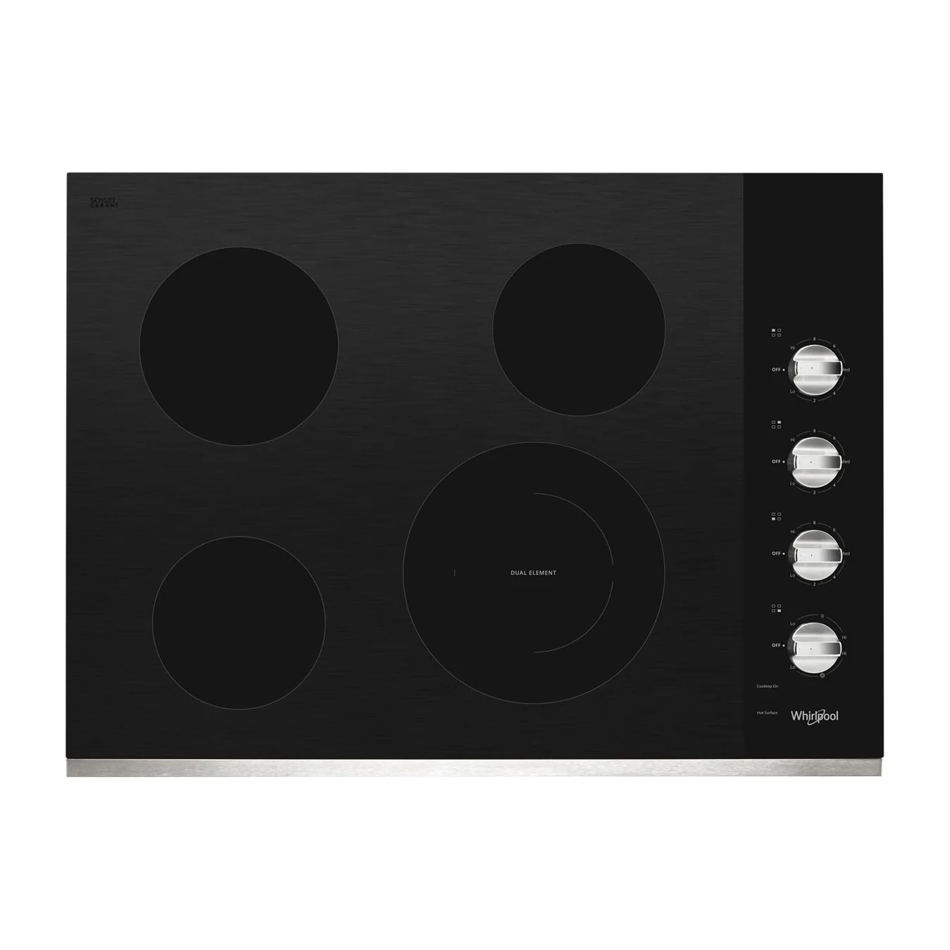 30-inch Electric Ceramic Glass Cooktop with Dual Radiant Element