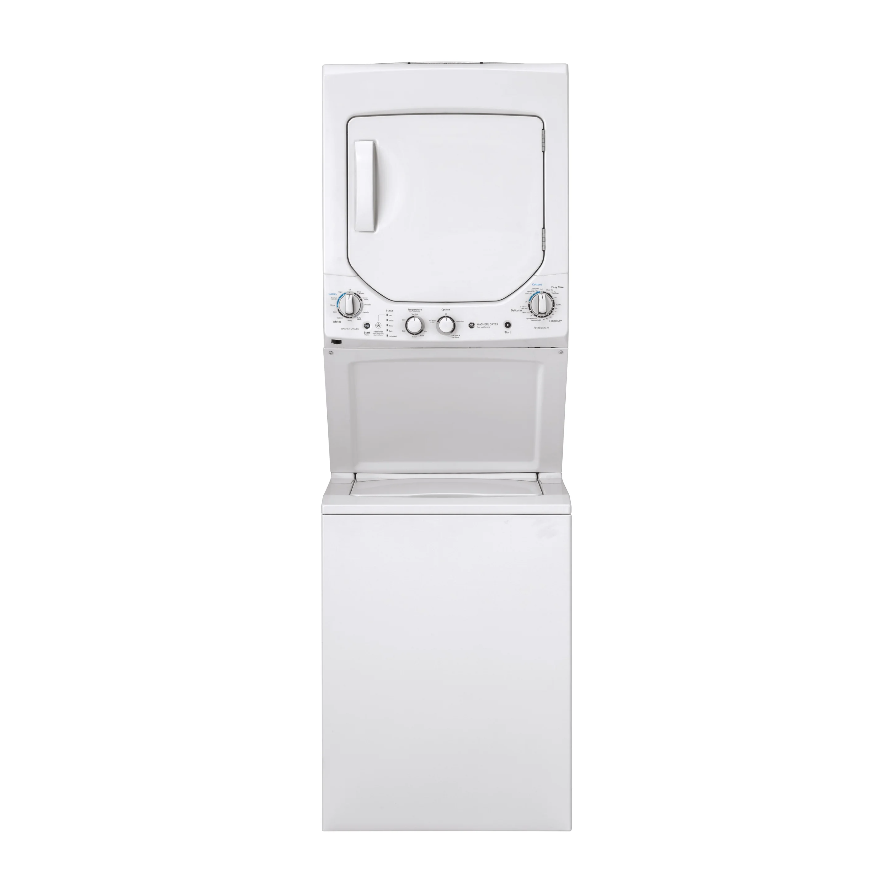 GE Unitized Spacemaker® 2.3 cu. ft. Capacity Washer with Stainless Steel Basket and 4.4 cu. ft. Capacity Electric Dryer