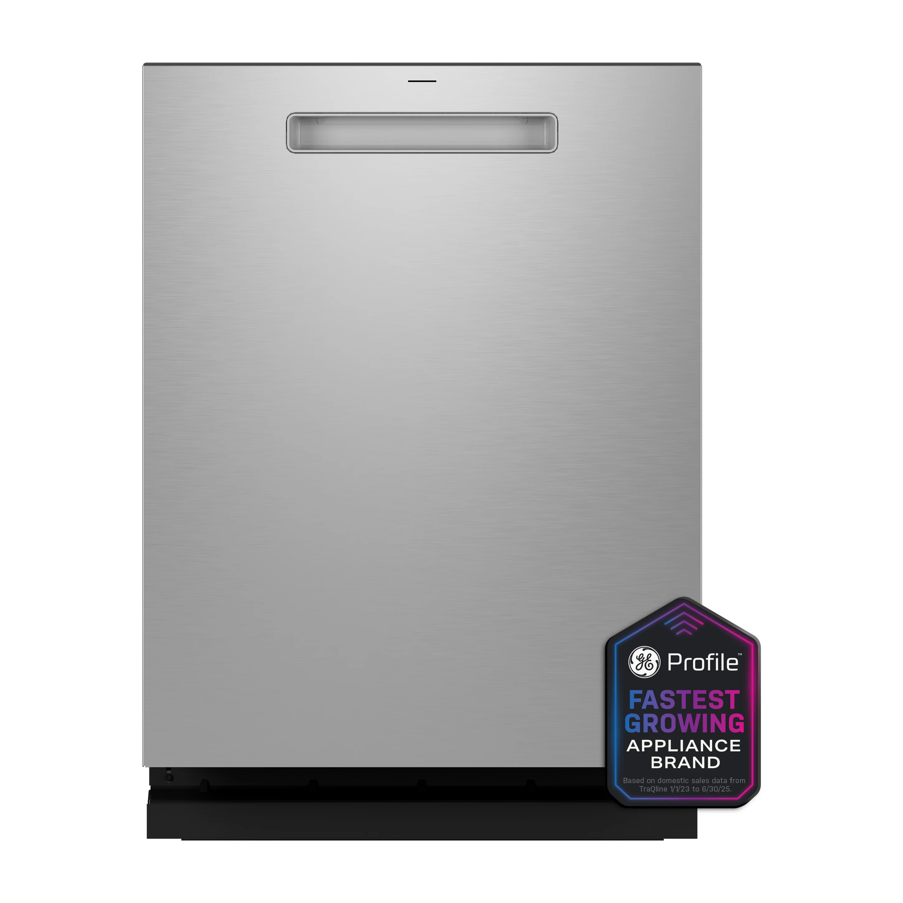 GE Profile™ ENERGY STAR® Fingerprint Resistant Top Control Stainless Interior Dishwasher with Microban™ Antimicrobial Technology