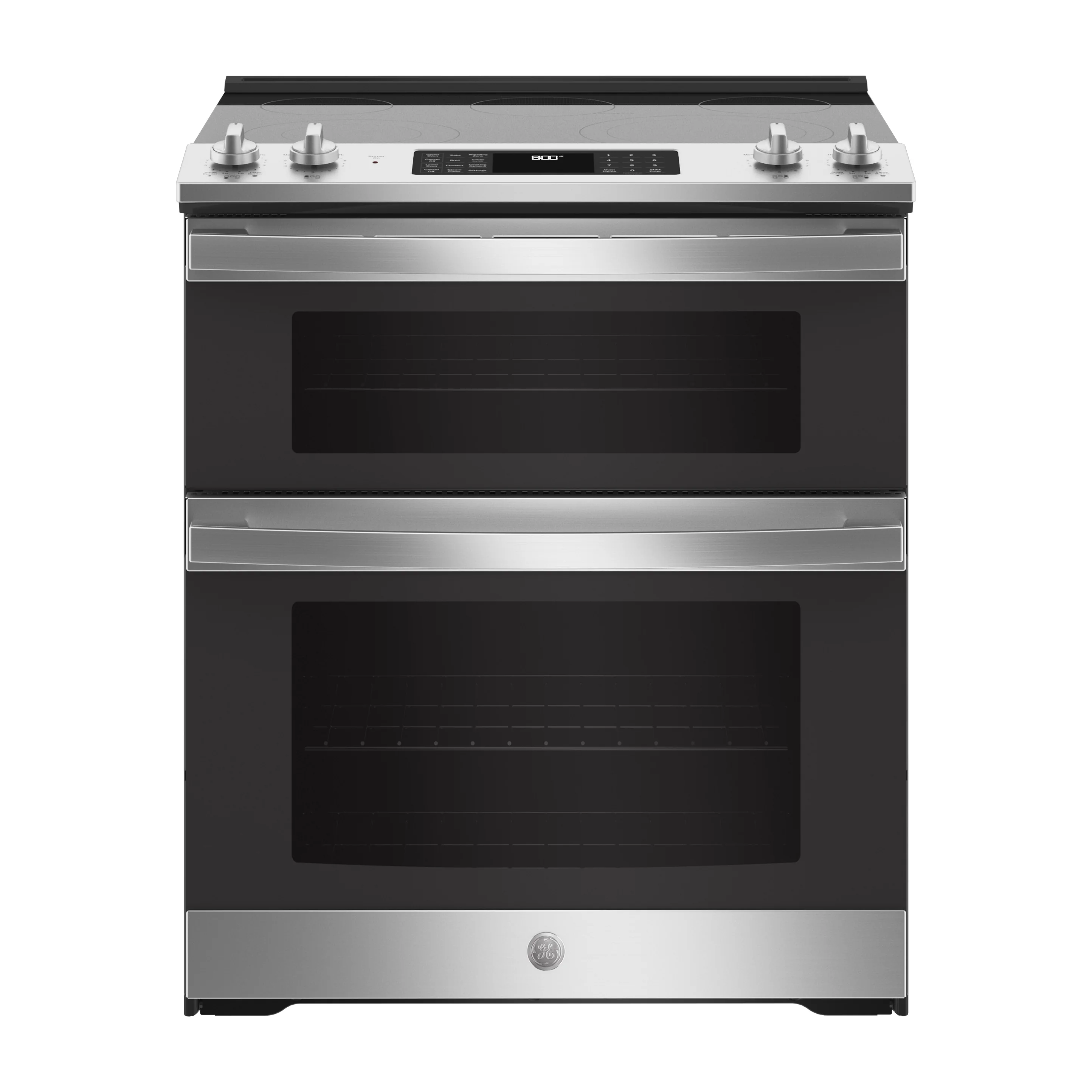 GE 30" Slide-In Electric Convection Double Oven Range