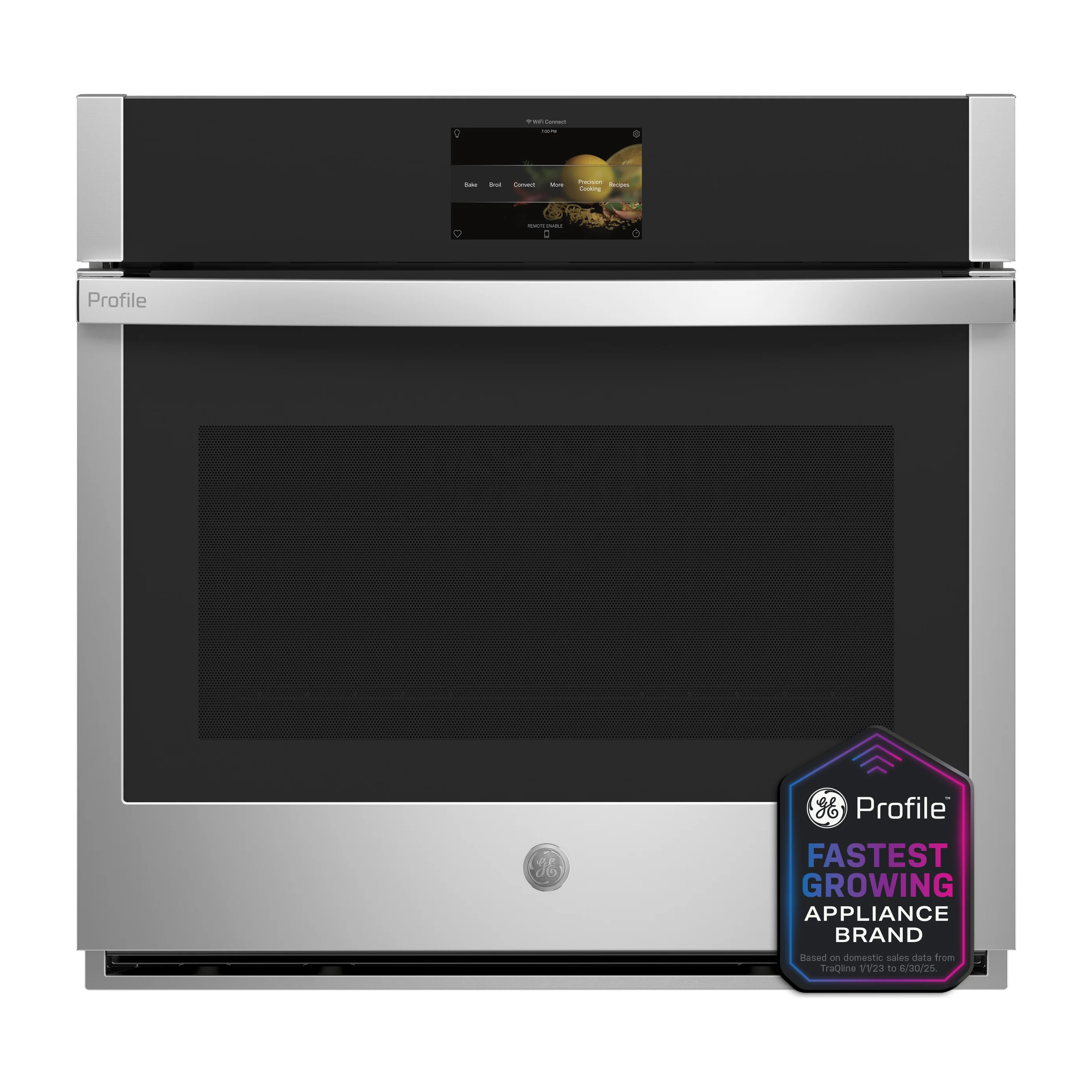 GE Profile™ 30" Smart Built-In Convection Single Wall Oven with No Preheat Air Fry and Precision Cooking