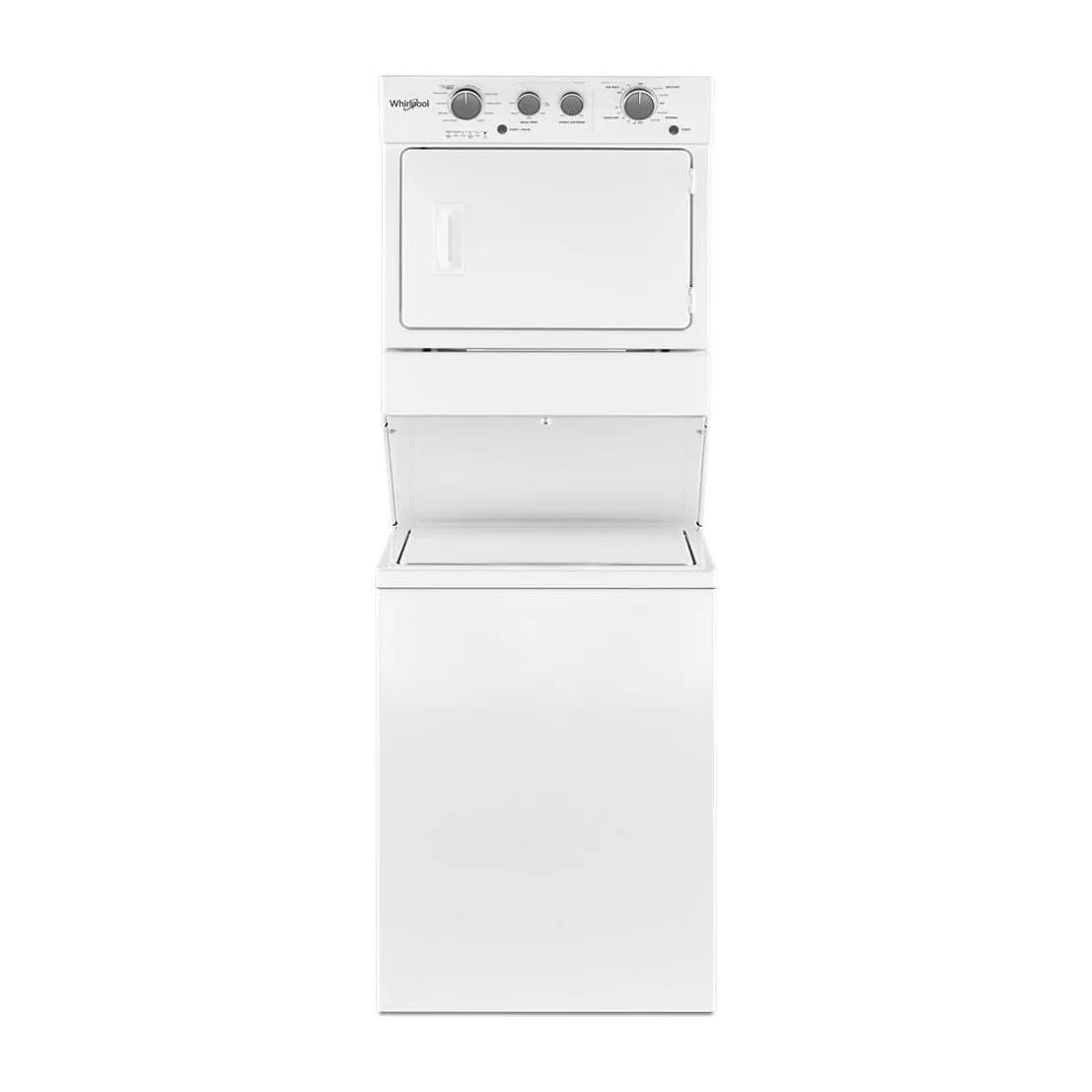 3.5 cu.ft Electric Stacked Laundry Center 9 Wash cycles and AutoDry™