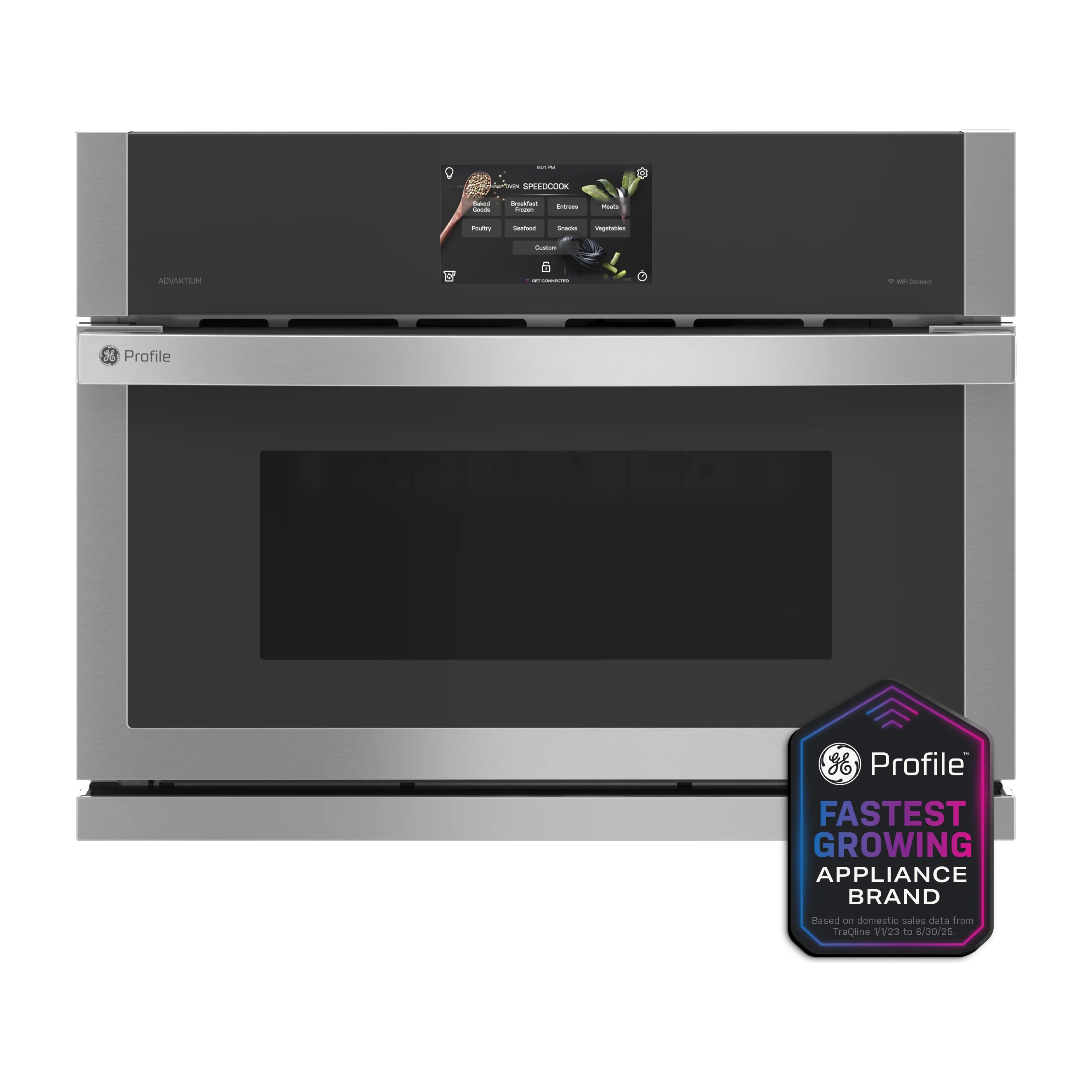 GE Profile™ 27" Single Wall Oven with 120V Advantium® Technology
