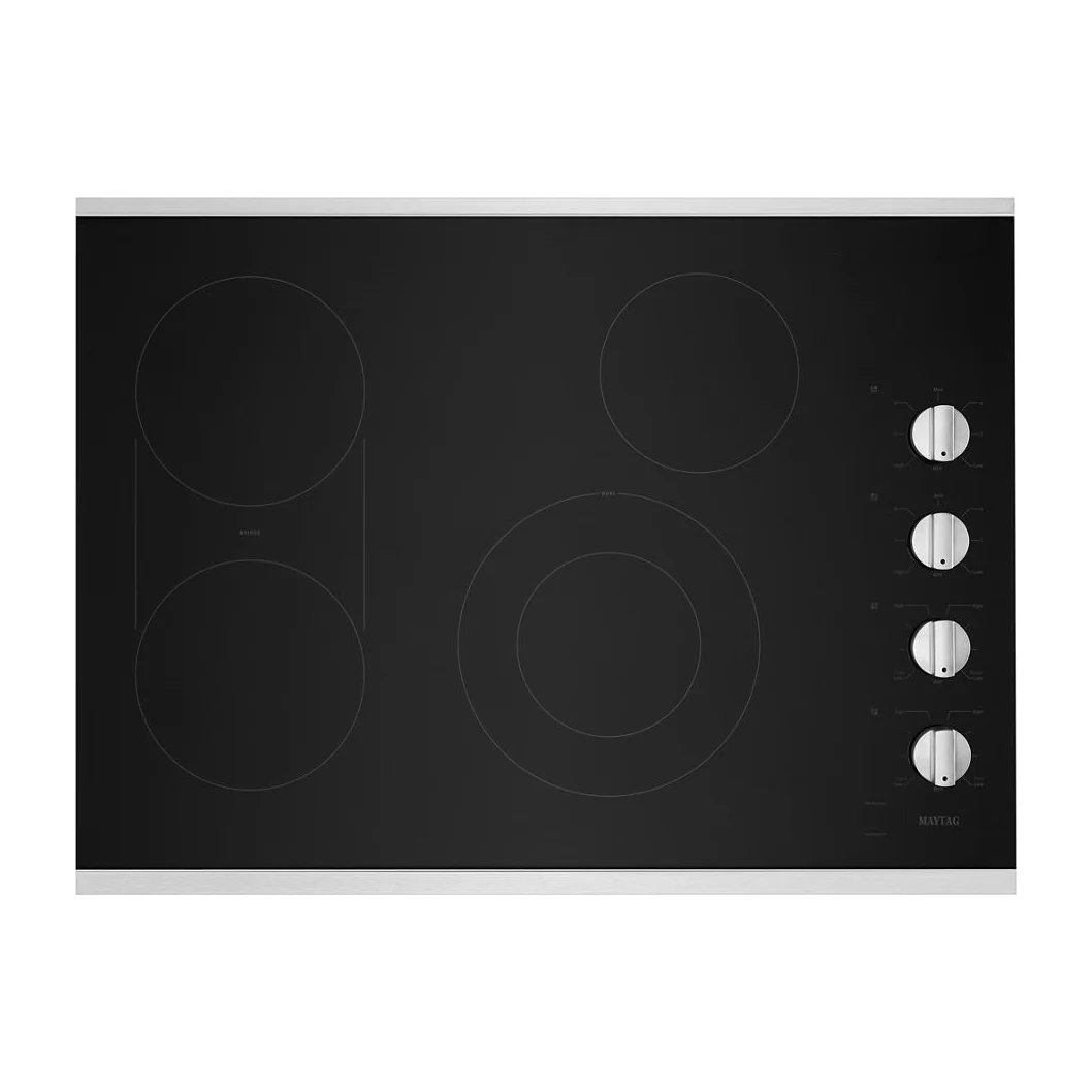 30-Inch Electric Cooktop with Reversible Grill and Griddle