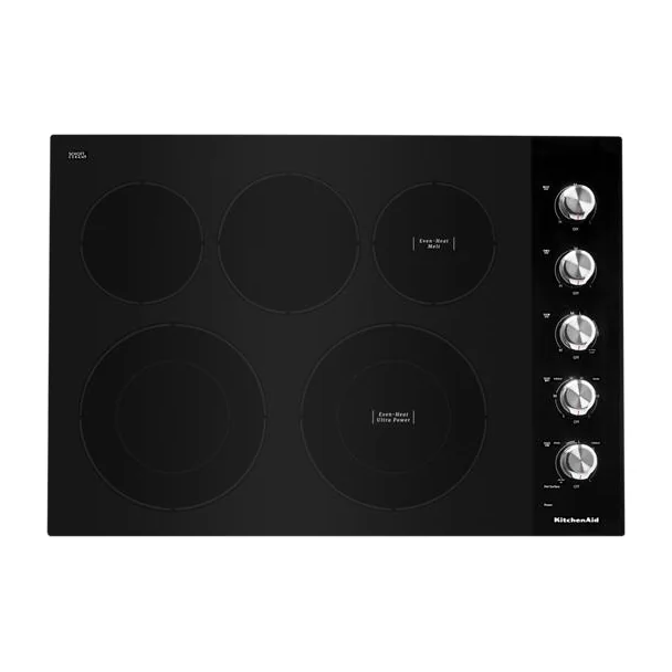 30" Electric Cooktop with 5 Elements and Knob Controls