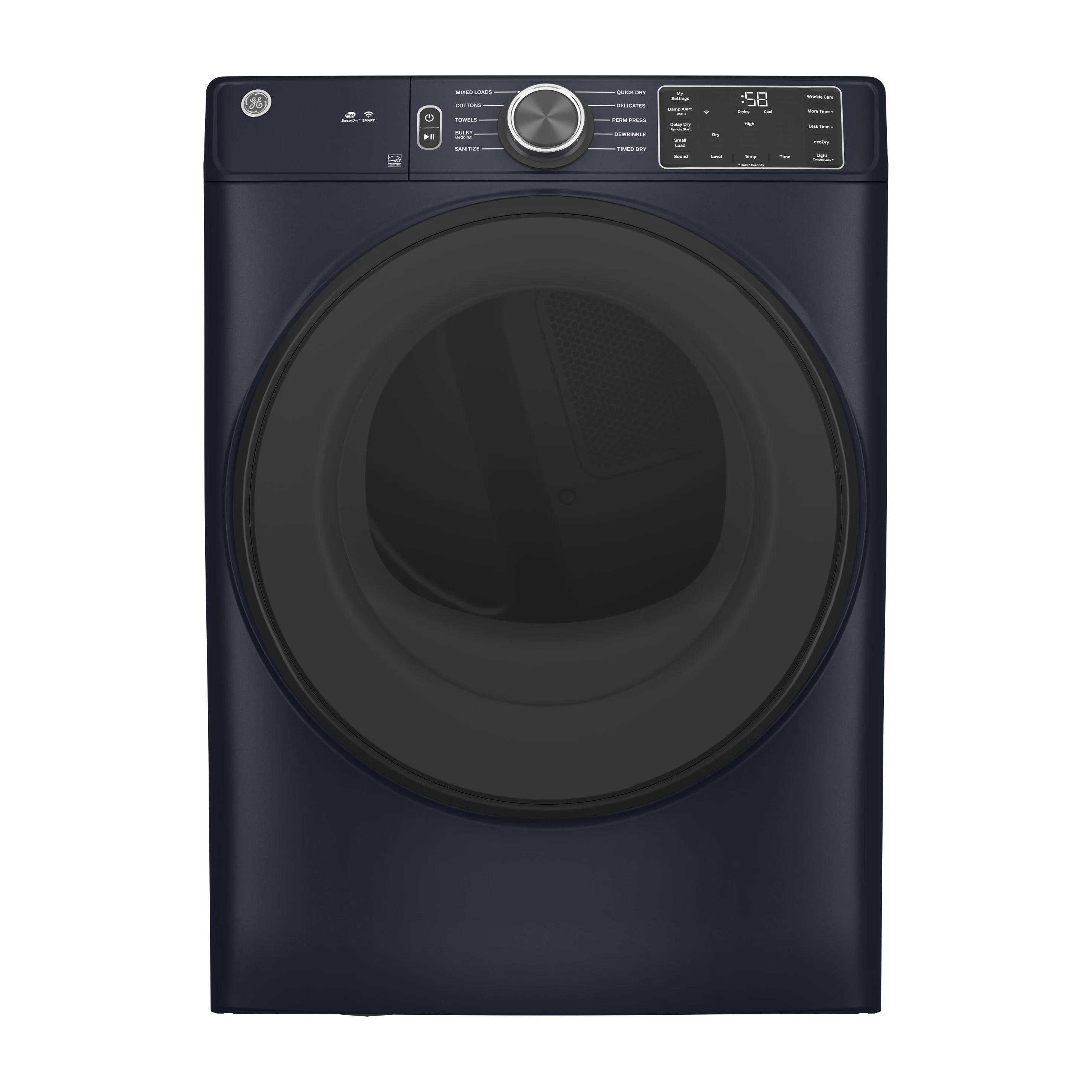 GE® ENERGY STAR® 7.8 cu. ft. Capacity Smart Front Load Electric Dryer with Sanitize Cycle