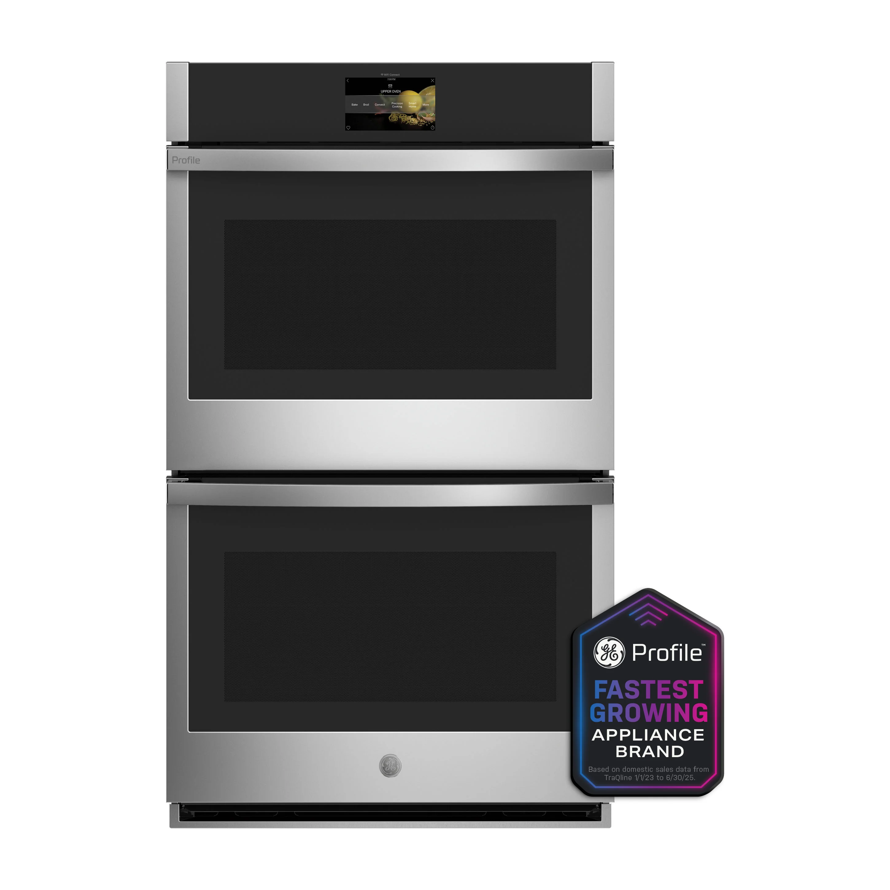 GE Profile™ 30" Smart Built-In Convection Double Wall Oven with No Preheat Air Fry and Precision Cooking