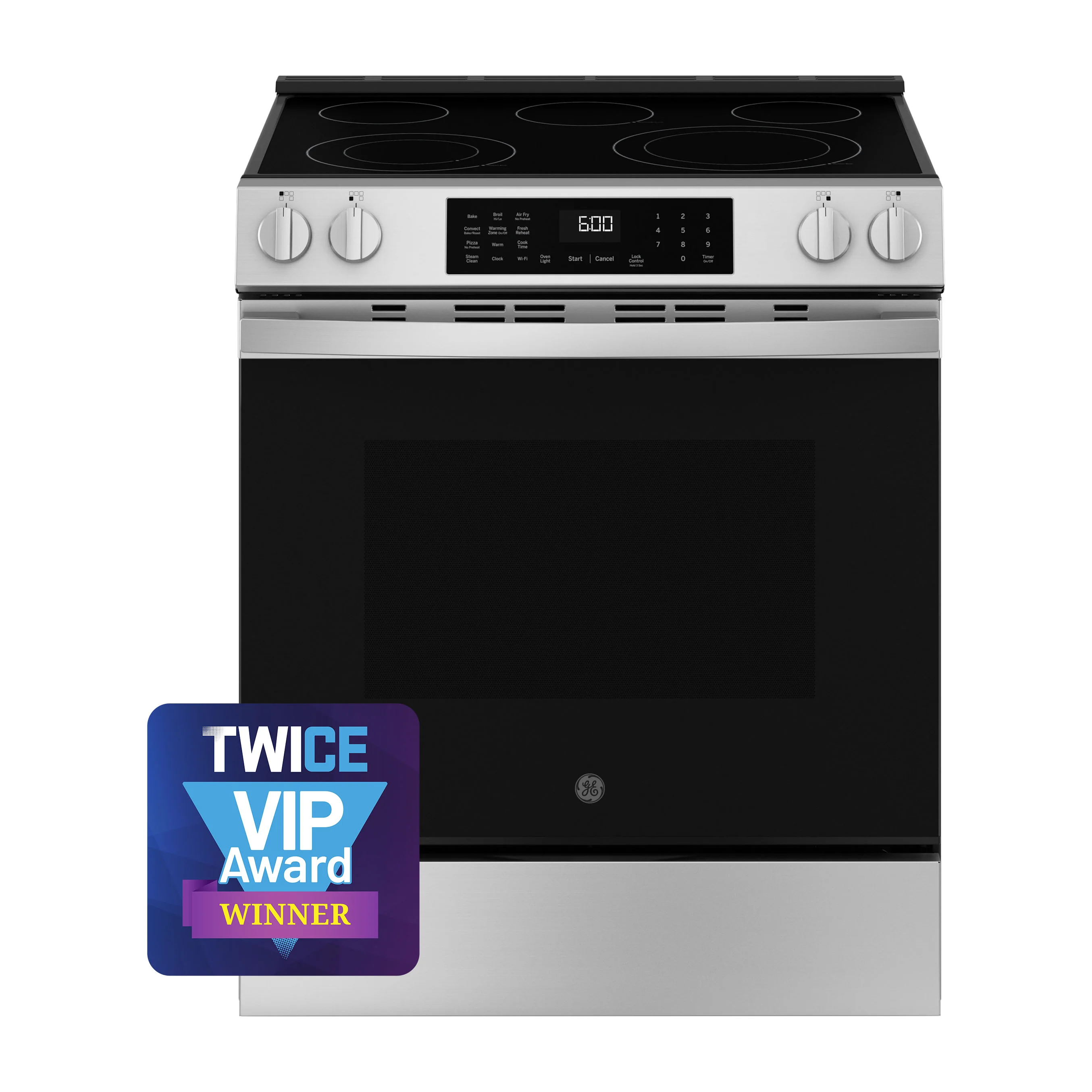 GE® ENERGY STAR® 30" Slide-In Electric Convection Range with No Preheat Air Fry and EasyWash™ Oven Tray