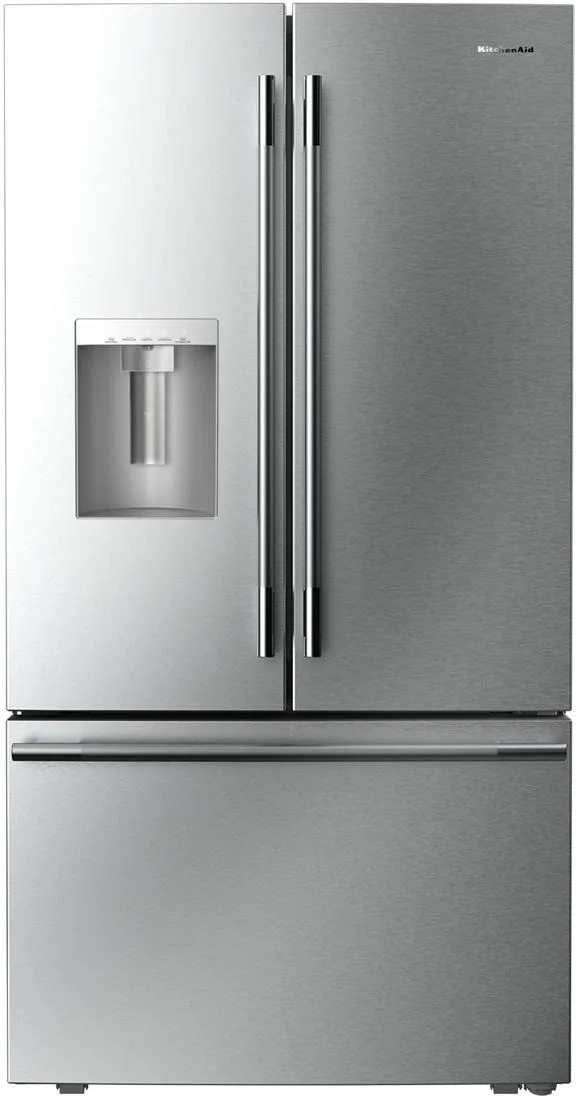 Scratch & Dent KitchenAid® 36" 30.5 Cu. Ft. PrintShield™ Stainless French Door Refrigerator with Exterior Water and Ice Dispenser