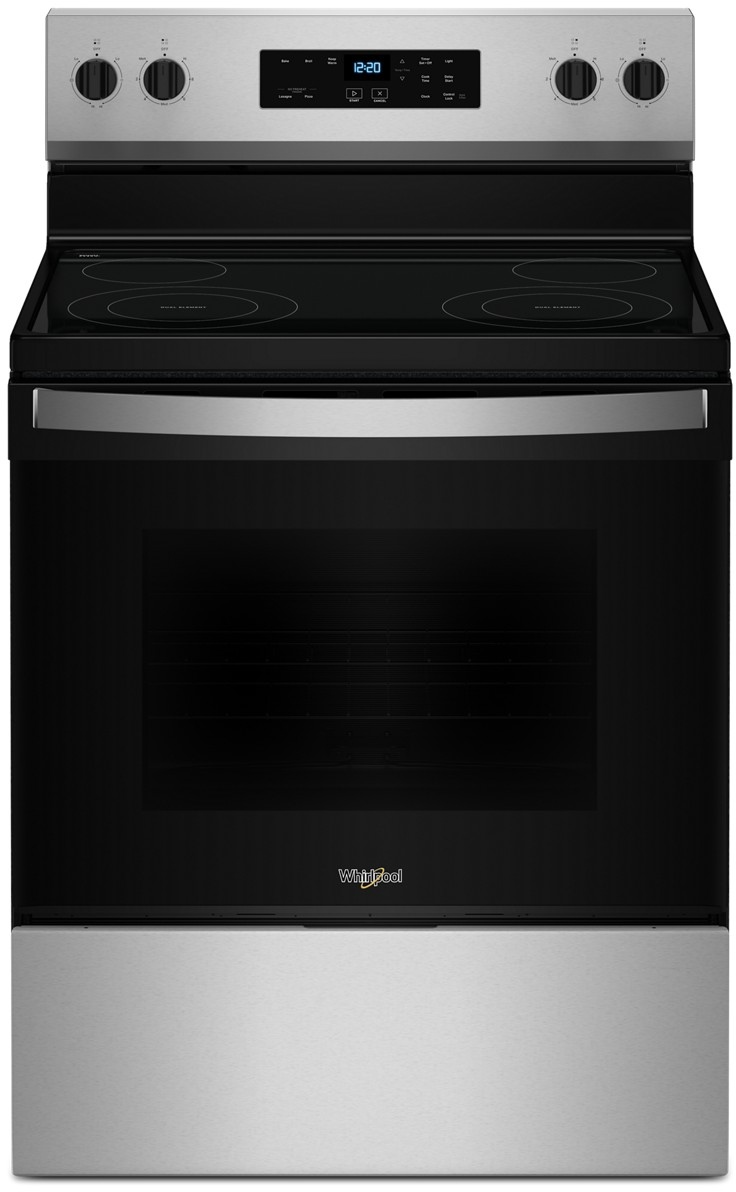 Whirlpool® 30" Stainless Steel Freestanding Electric Range