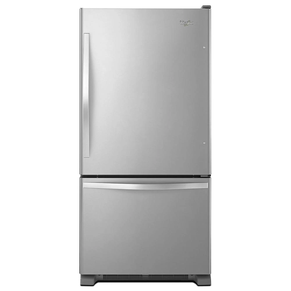 Scratch & Dent Whirlpool 33" Bottom-Freezer Refrigerator, 22 Cu. Ft., SpillGuard Glass Shelves, Stainless Steel - ENERGY STAR