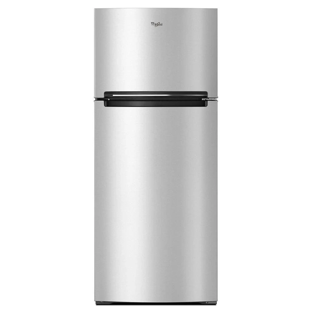 Scratch & Dent Whirlpool 28" Top-Freezer Refrigerator, 18 Cu. Ft., EZ Connect Icemaker Compatible, Stainless Steel (Grade B)